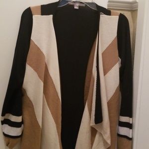 Color block waterfall cardigan- Pending Sale